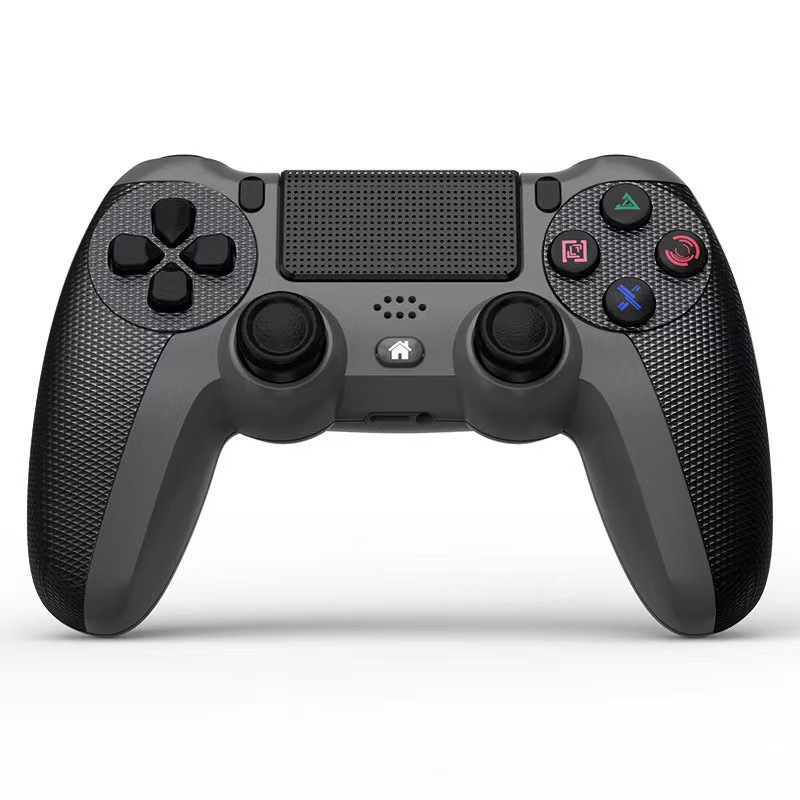 Mando Inalámbrico para PS4, PS3 y PC, Compatible con Steam, Controlador Wireless con Doble Vibración, Panel Táctil, Sensor de Movimiento de 6 Ejes, Luces LED, Batería Recargable 600mAh, Alta Sensibilidad y Agarre Ergonómico