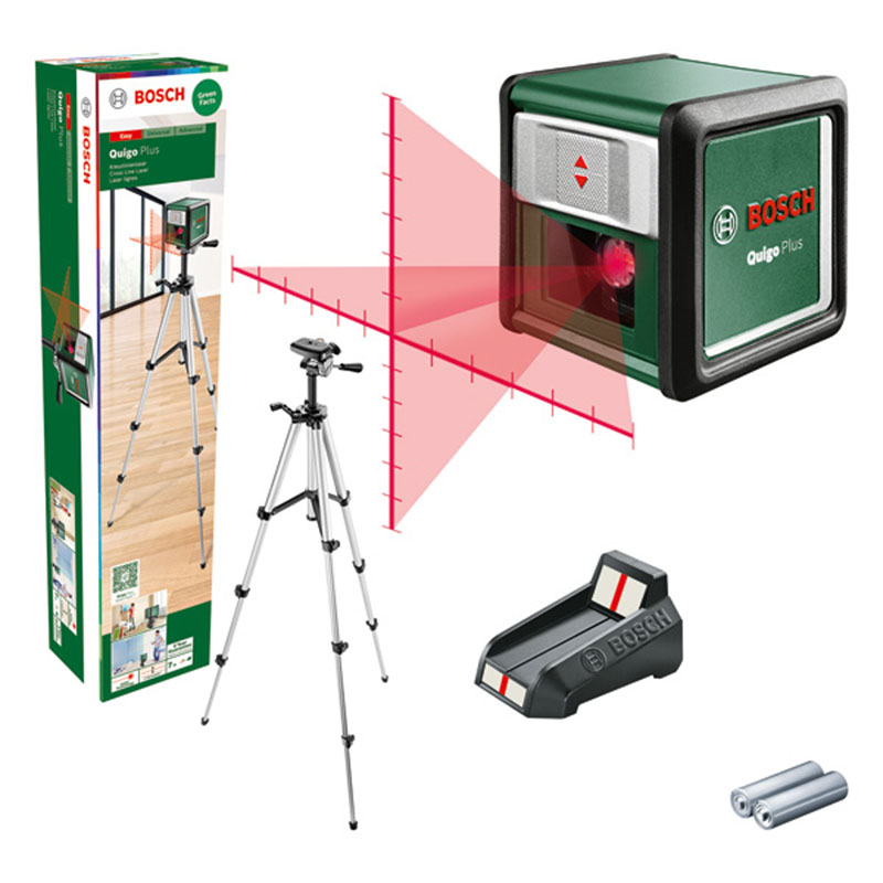 NIVEL LASER LINEA QUIGO PLUS + TRIPODE