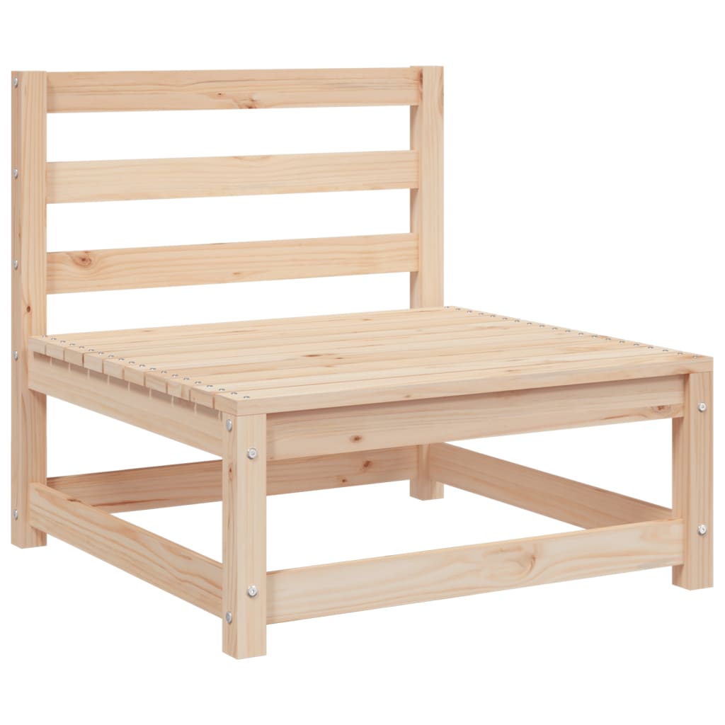 Vidaxl Sofá Jardín Sin Reposabrazos Madera Maciza de Pino 70x70x67 Cm