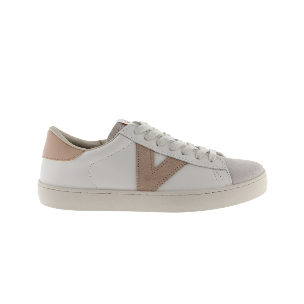 Victoria Berlín Zapatillas de piel con piezas de color y puntera de serraje 1126142