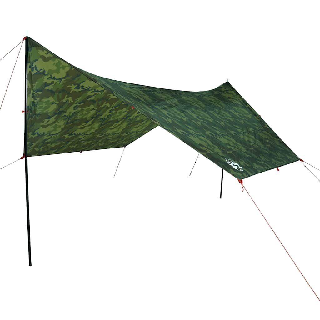 vidaXL Lona de camping impermeable camuflaje 462x306x211 cm