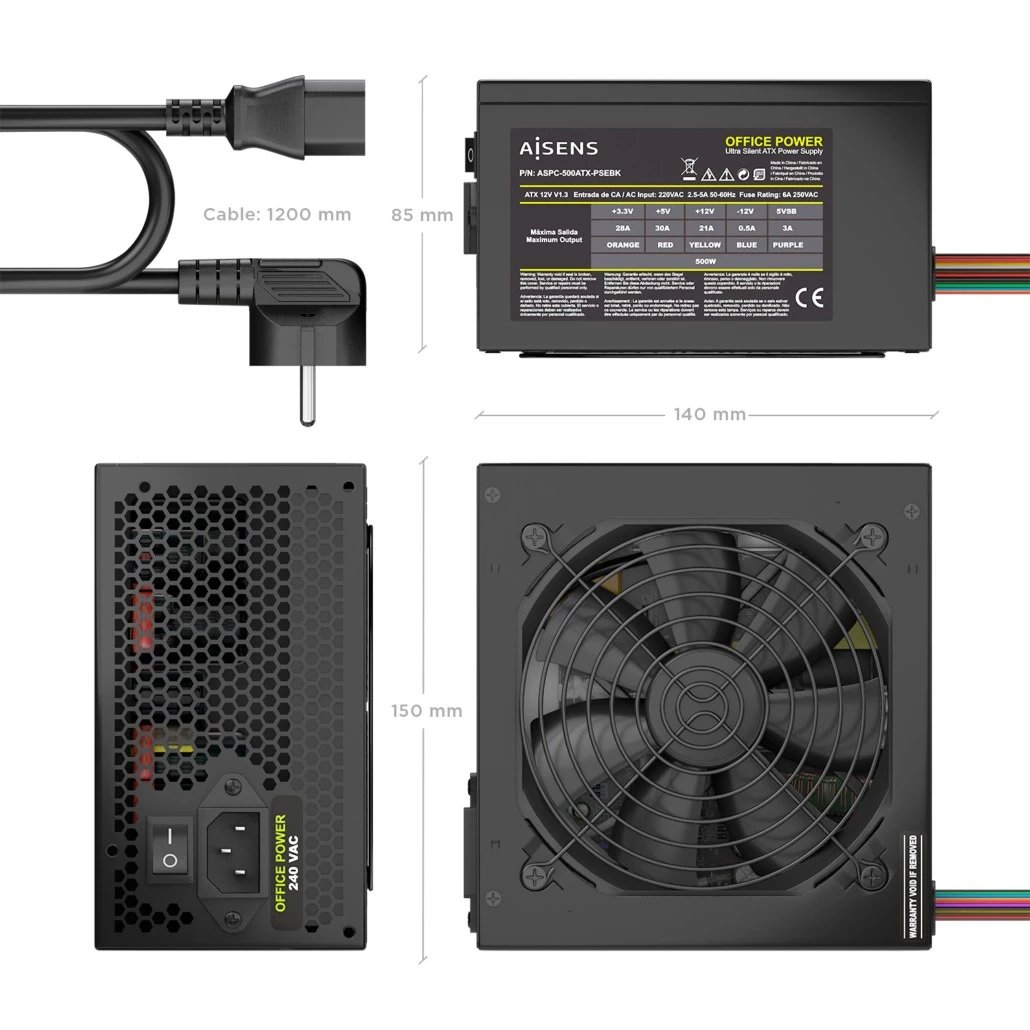 Fuente Alimentación PC Aisens LB504843