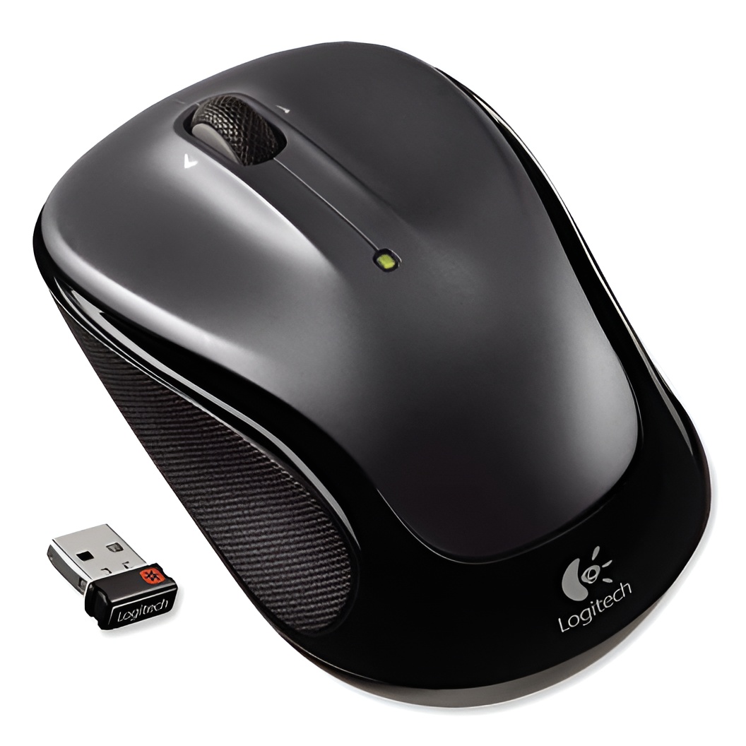 Logitech M325 Ratón Inalámbrico 2.4 Ghz Mini Receptor USB Unifying Seguimiento Óptico 1000 DPI Batería 18 Meses PC Mac Portátil Negro
