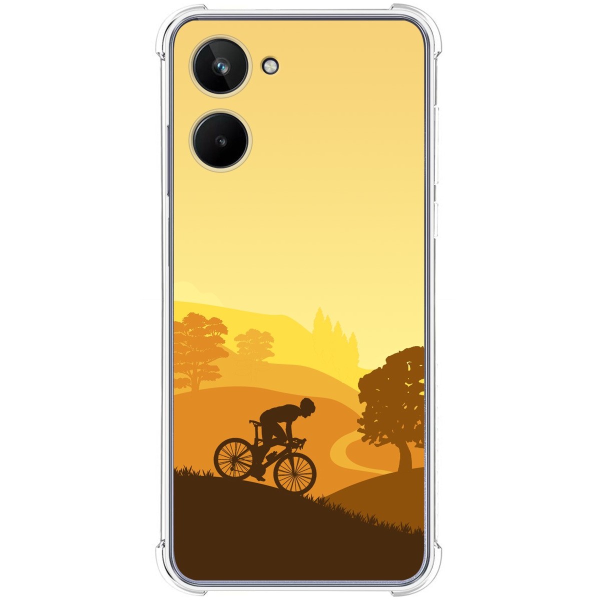Funda Silicona Antigolpes para Realme 10 4G diseño Ciclista Dibujos