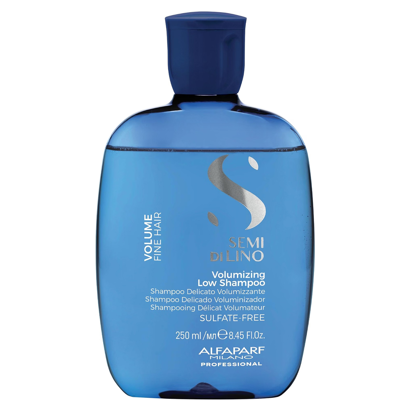 Alfaparf Milano Semi di Lino Volumizing Low Shampoo 250 Ml. / Champú Voluminizador para Cabello Fino / Aporta Cuerpo, Grosor y Volumen.