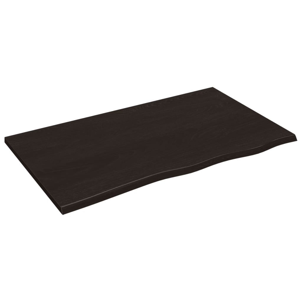 vidaXL Encimera de baño madera maciza sin tratar 100x60x2 cm