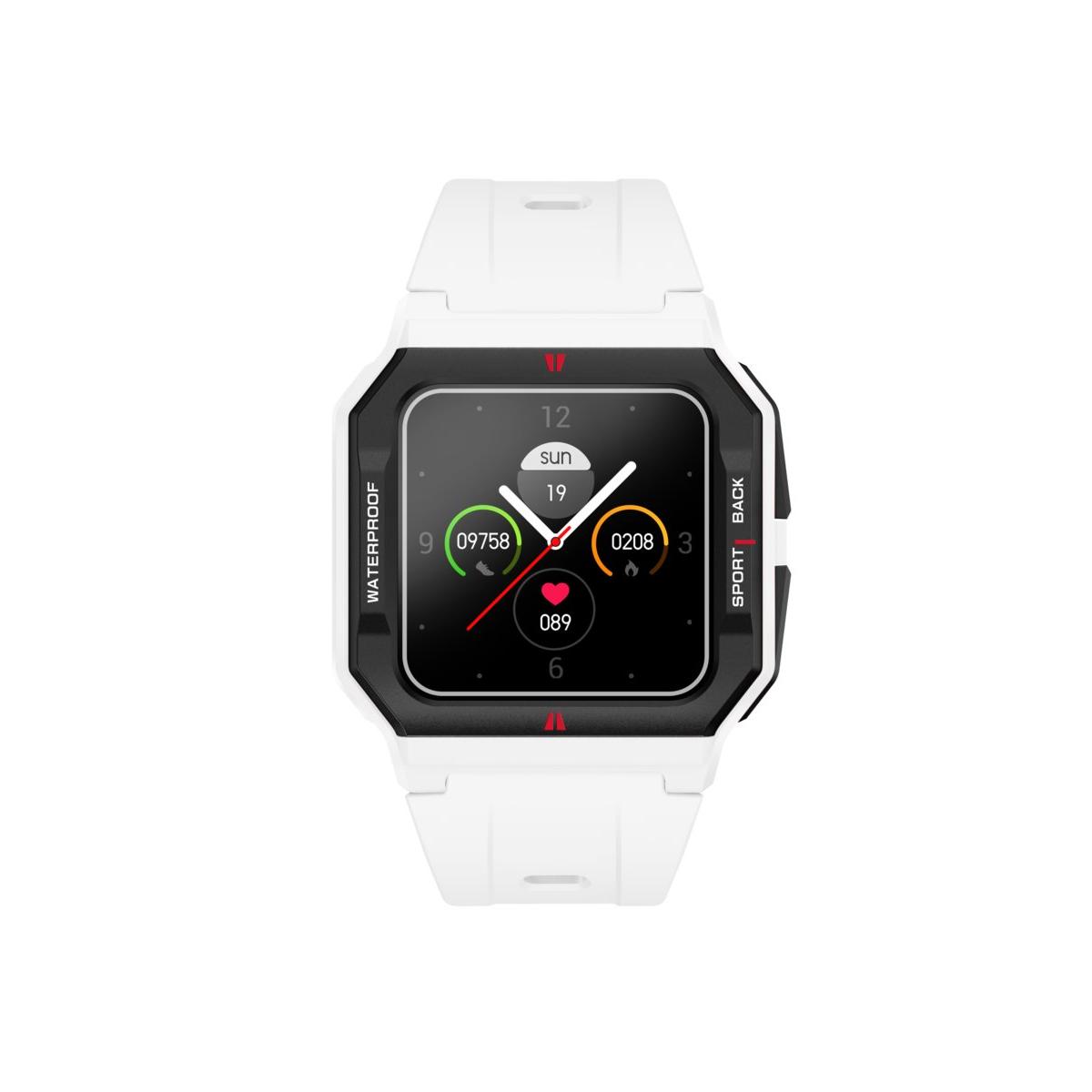 Smarts By Radiant Reloj Inteligente para niños Smartwatch Los Angeles Sili Blanco 41,00 Mm Pulsera De Silicona Blanco Con Cierre De Hebilla Normal Control De Ritmo Cardiaco, Sueño Y Modos Deportivos Compatible Con Android, Ios