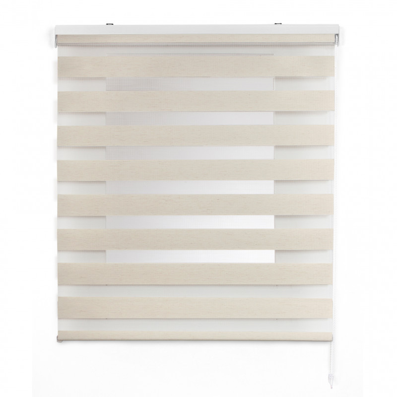 STORESDECO Estor Enrollable Noche y Día Premium con Doble Tejido, Estor con Galeria y Cadeneta de Aluminio de Alta Calidad para Salón Comedor Dormitorio