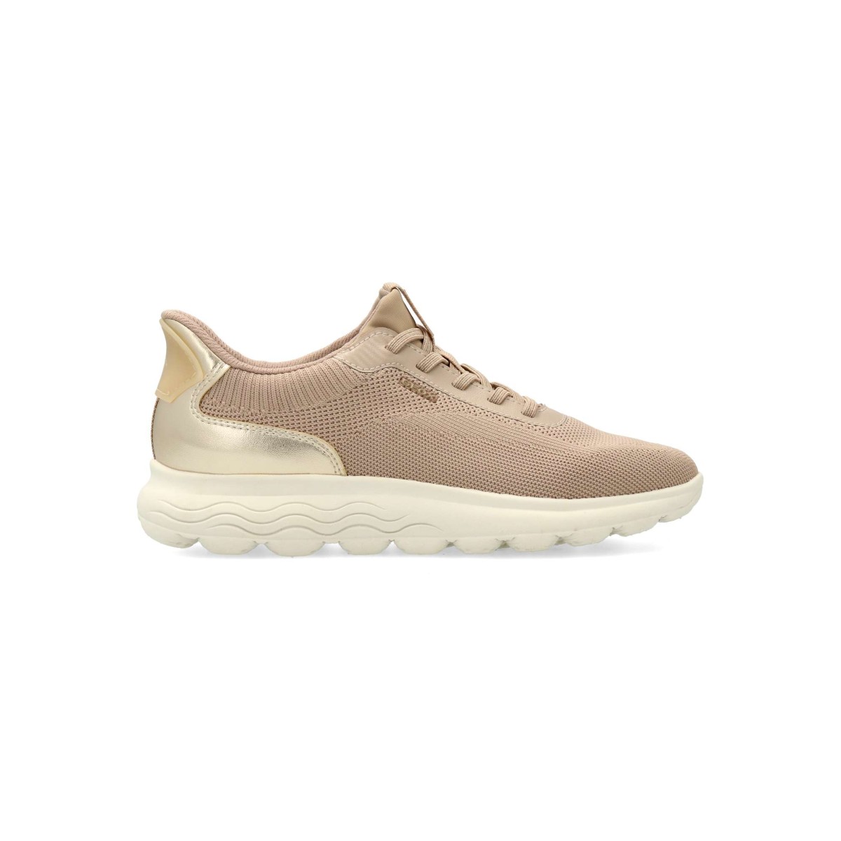 Geox - Zapatillas casual Spherica Plus para mujer con suela de goma absorbente de impactos, sistema Fast-in y diseño tipo calcetín