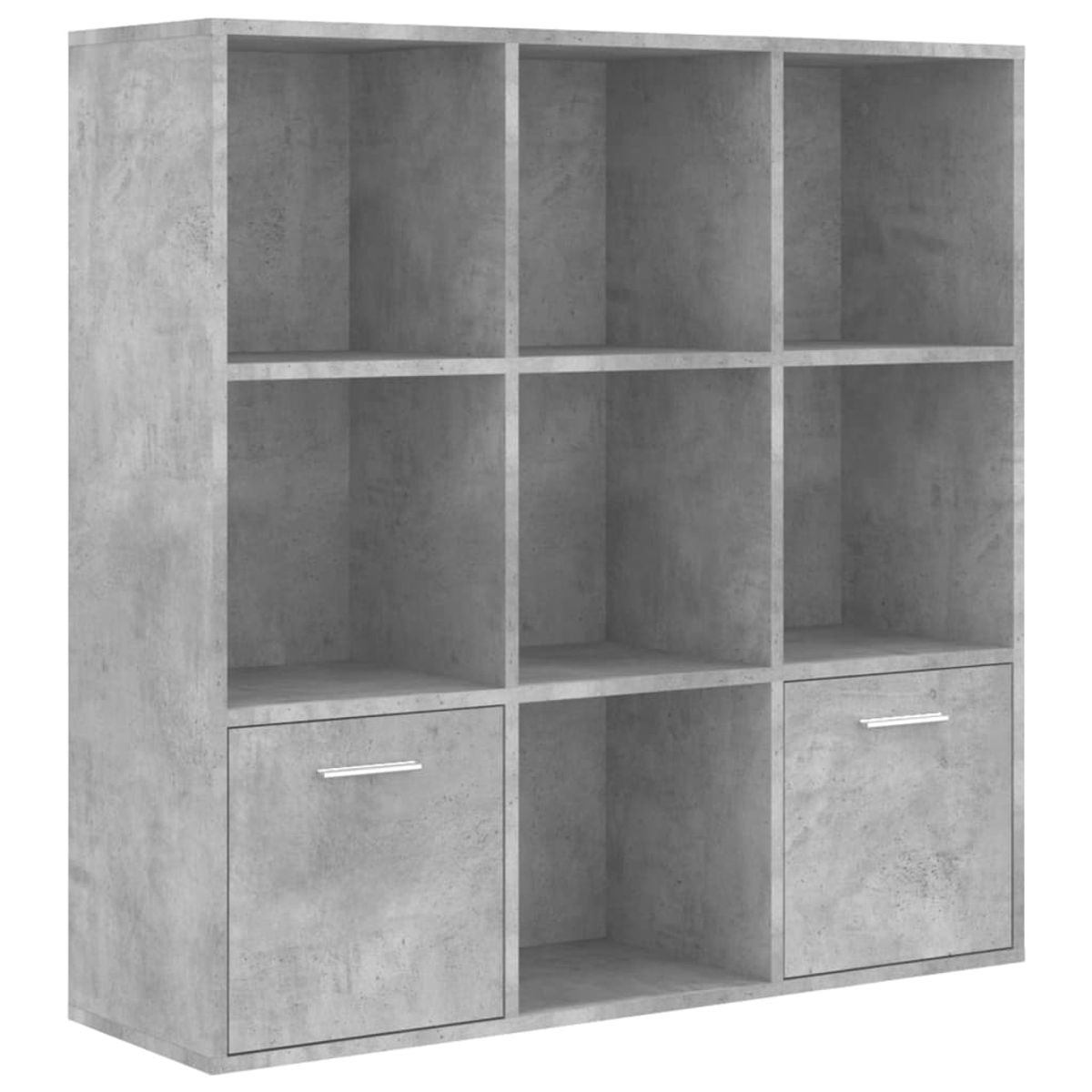Estantería Fitz 7 compartimentos + 2 armarios 98x98x30 cm