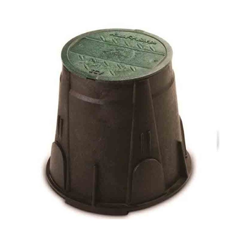 RAIN BIRD Arqueta de Riego Jardin 20x25 cm | Arqueta Riego Circular para Electrovalvulas | Arquetas de Riego con Tapa Jardin