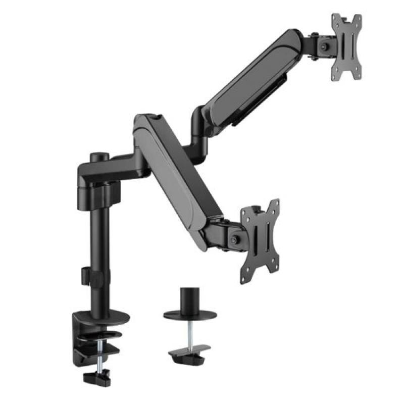Soporte de sobremesa para dos monitores de 17"-32