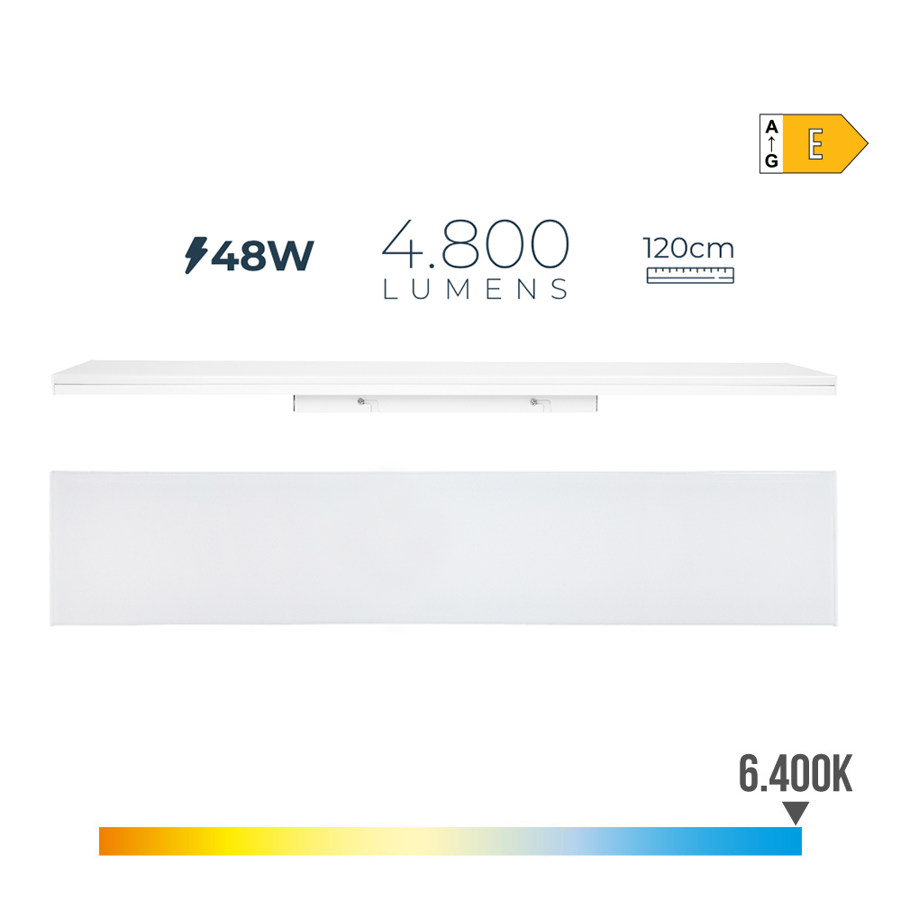 Regleta Led Edm 48W 6400k Luz Fría 4800lm