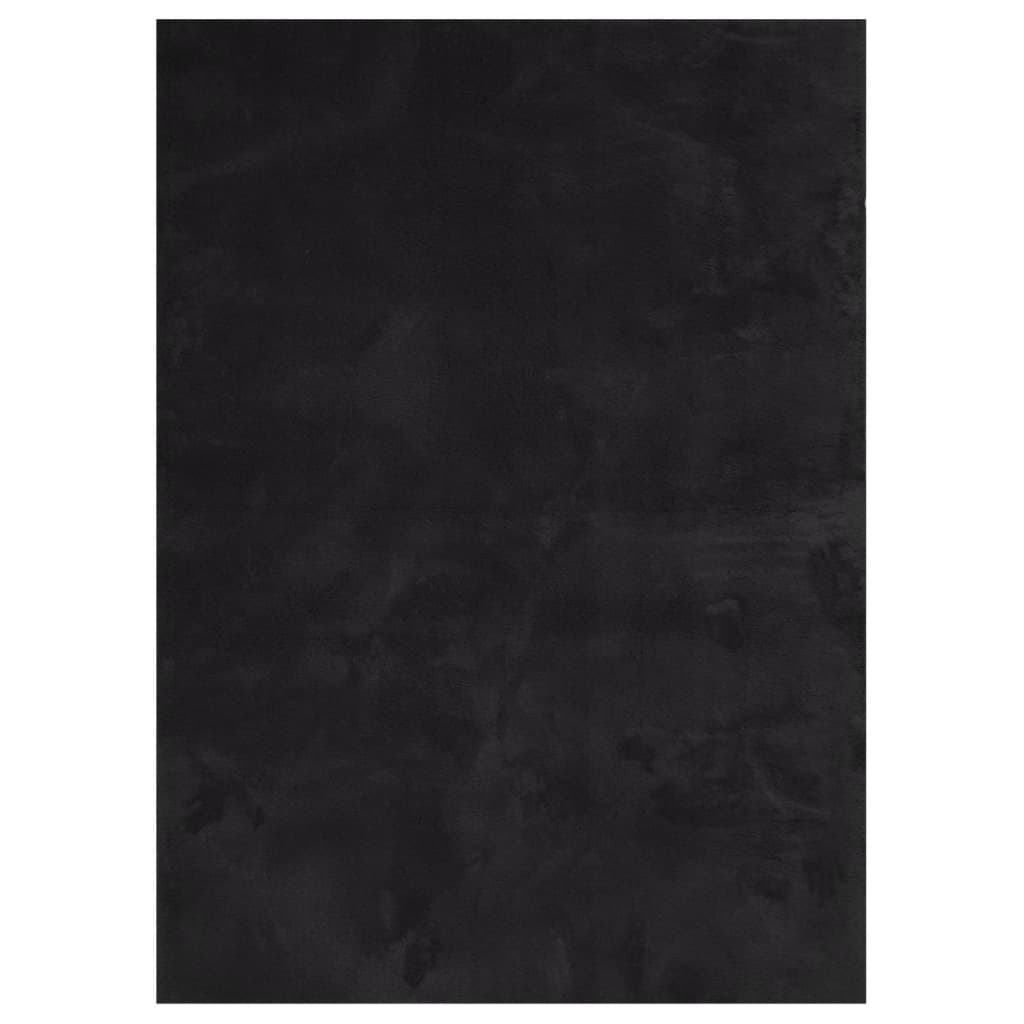 Vidaxl Alfombra de Pelo Corto Suave Lavable HUARTE 200x280cm Color Antracita