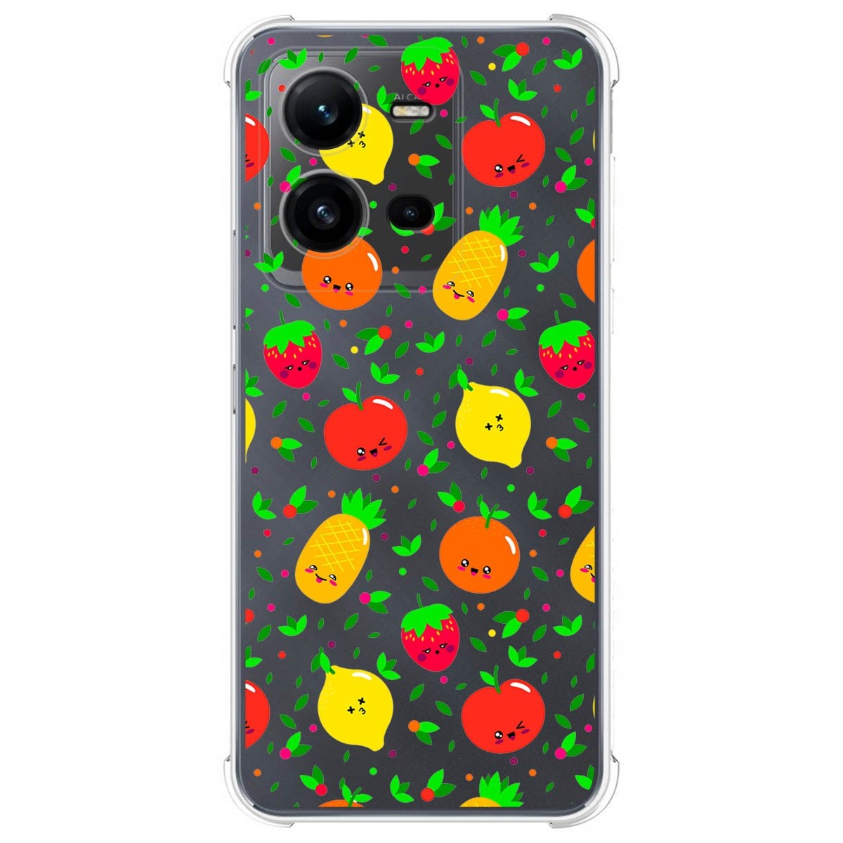 Funda Silicona Antigolpes para Vivo X80 Lite 5G diseño Frutas 01 Dibujos