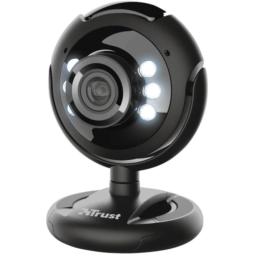 Trust Spotlight Webcam Pro 1.3 Mpx Con Micrófono Incorporado y Zoom Óptico 3x