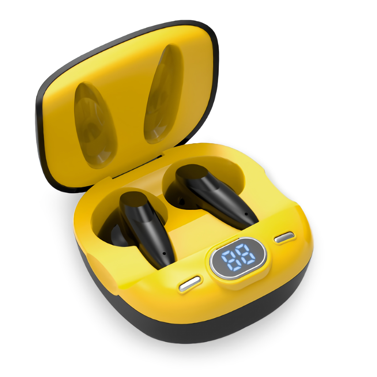 Smartek - Smartek Auriculares TWS-400 Bluetooth 5.1, Sonido HD, Graves reales Amarillo