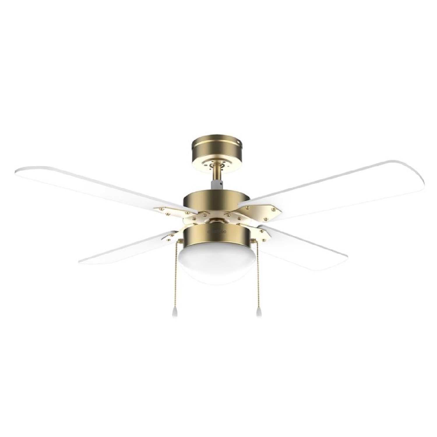 Cecotec Ventilador de Techo con Luz EnergySilence Aero 450 GoldWhite de 50 W y 42” con luz, 3 Velocidades