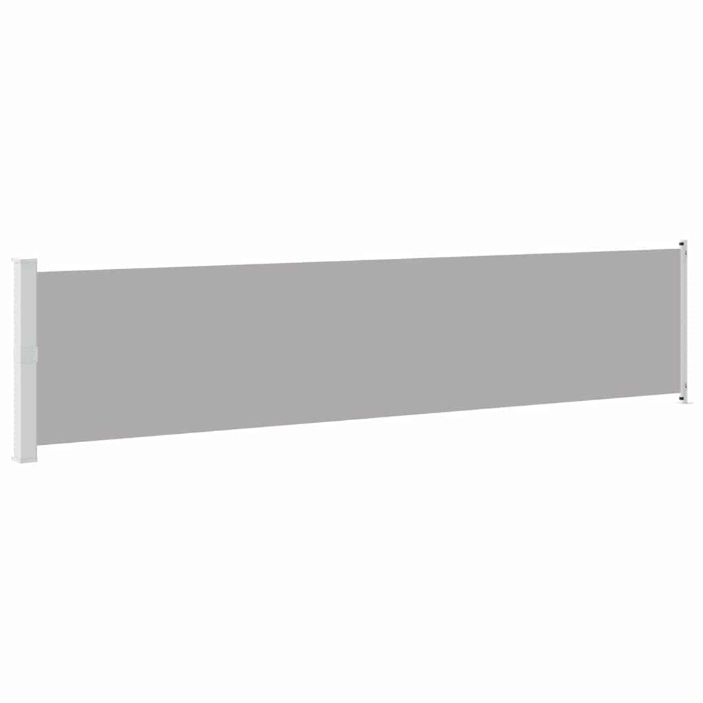 vidaXL Toldo lateral retráctil para patio gris 140x600 cm