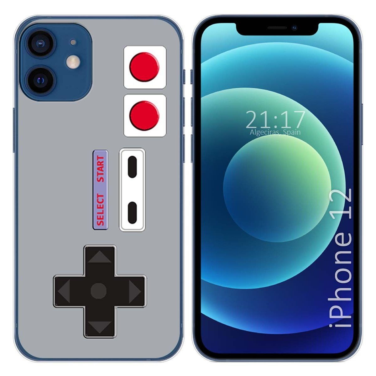 Tumundosmartphone Funda Gel Tpu para Iphone 12 / 12 Pro (6.1) diseño Consola Dibujos