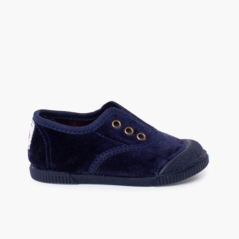 Pisamonas Zapatillas terciopelo barefoot sin cordones