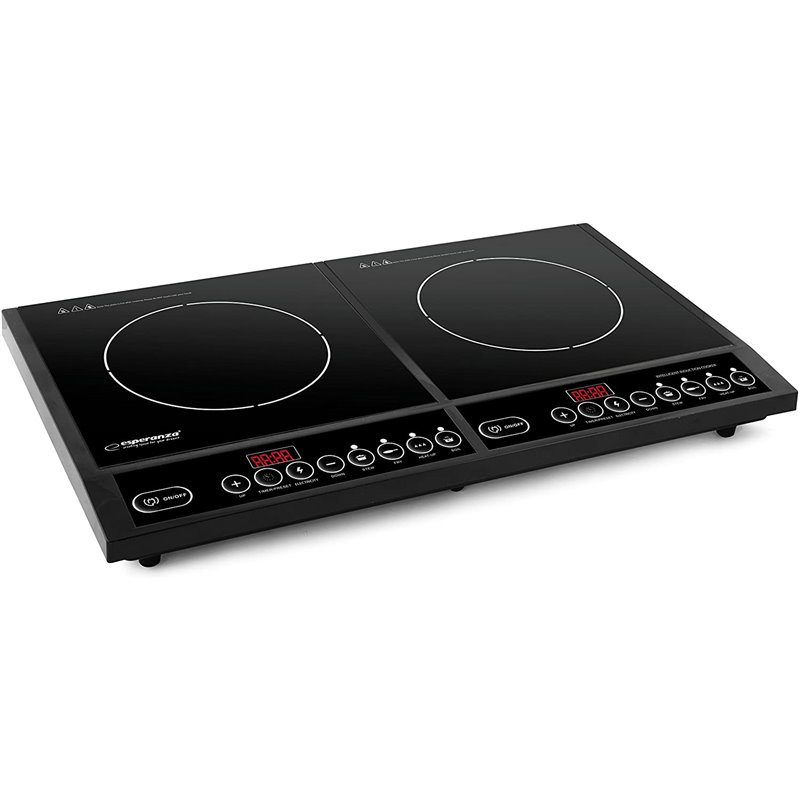 Cocina Portátil Esperanza EKH008 Doble 4000W Negro