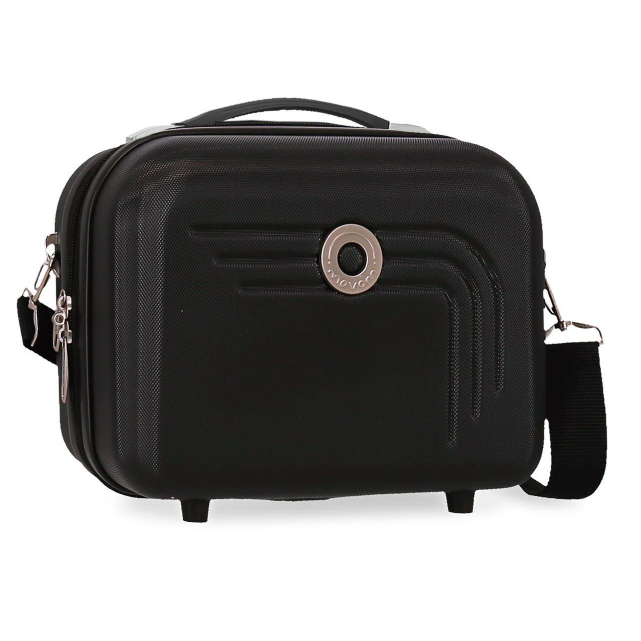 Neceser Movom Riga Negro ABS Adaptable 29x21x15cm