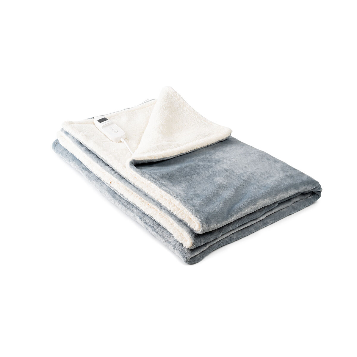 Innovagoods ®   Electric blanket reversible 160 w, velvet heating blanket with approx. thickness. 1cm, sofa blanket with 9 temperature levels, timer, max. temperature 47 oc (+/-5 oc).