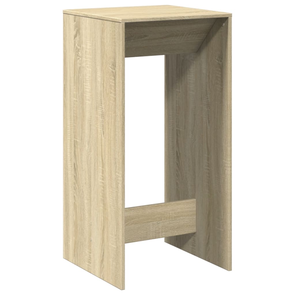vidaXL Mesa alta de bar madera ingeniería roble Sonoma 51x50x103,5 cm