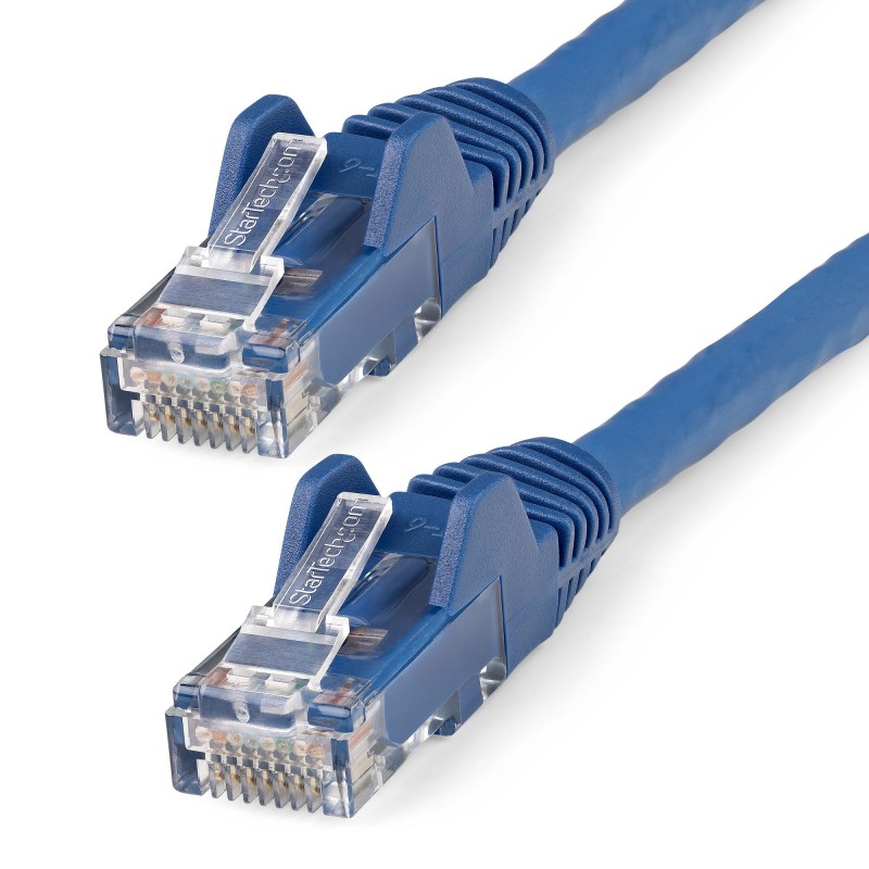 StarTech.com - Cable Ethernet CAT6 de 5m - LSZH - Cable de Red de 10 Gigabits de 650MHz y PoE de 100W UTP sin Eng - N6LPATCH5MBL N6LPATCH5MBL
