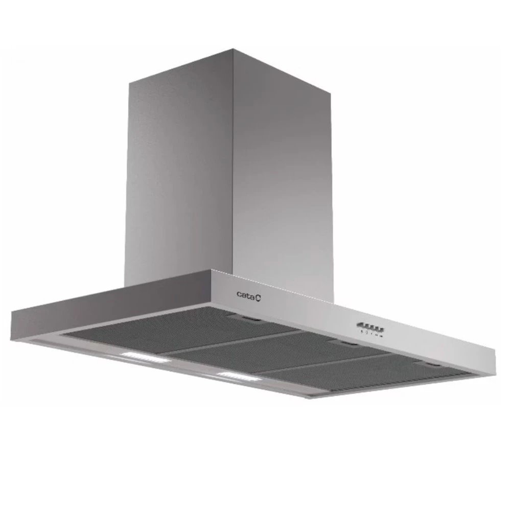 Campana Decorativa T Invertida CATA S PLUS 9010 X 90cm 637m³/h Clase C Inox  | 74dB, Niveles Extracción 3