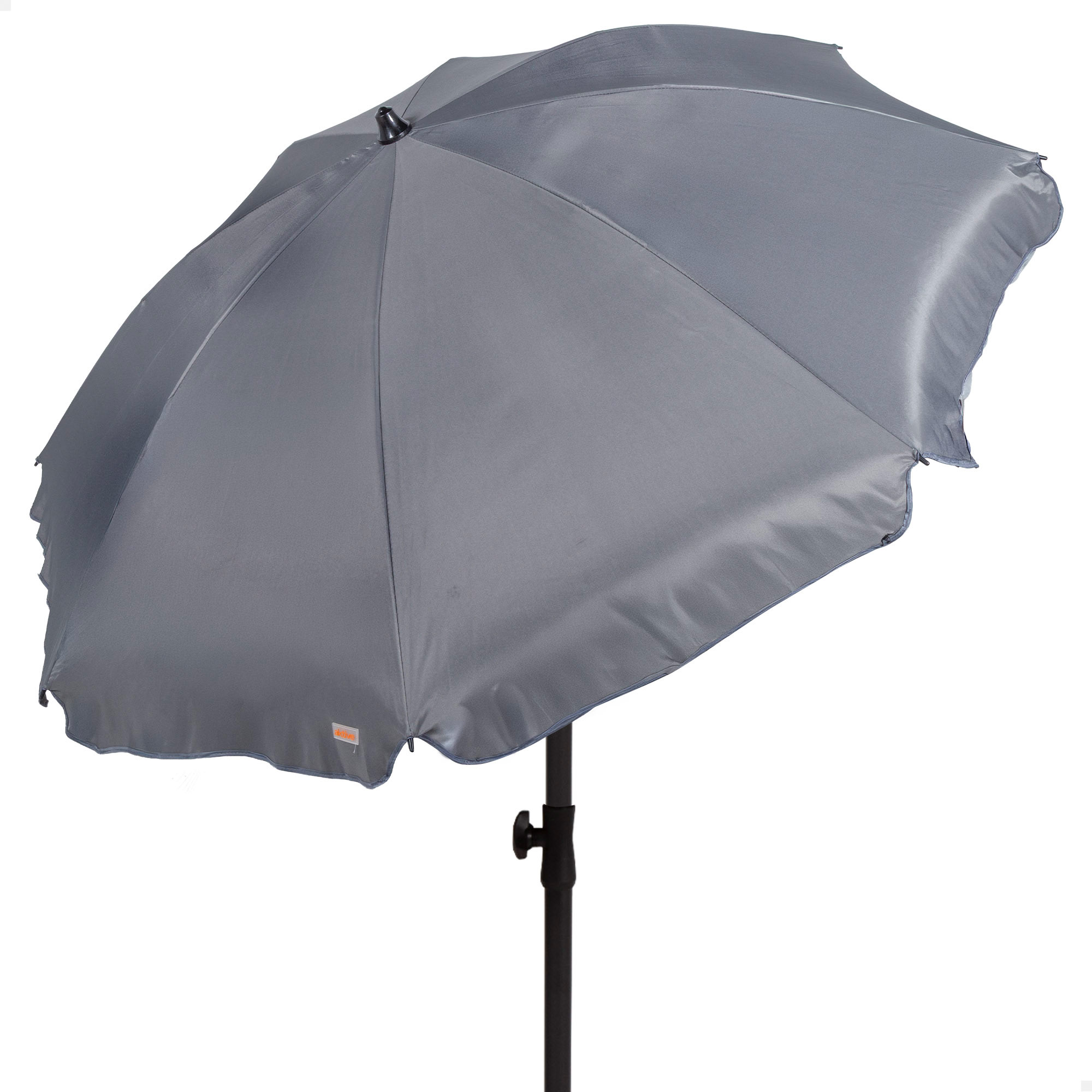 Aktive - Sombrilla 200 cm, color neutro, con protección UV50, para jardín, poliéster, 8 varillas, para terraza, para balcón, para exterior, funda incluida, parasoles