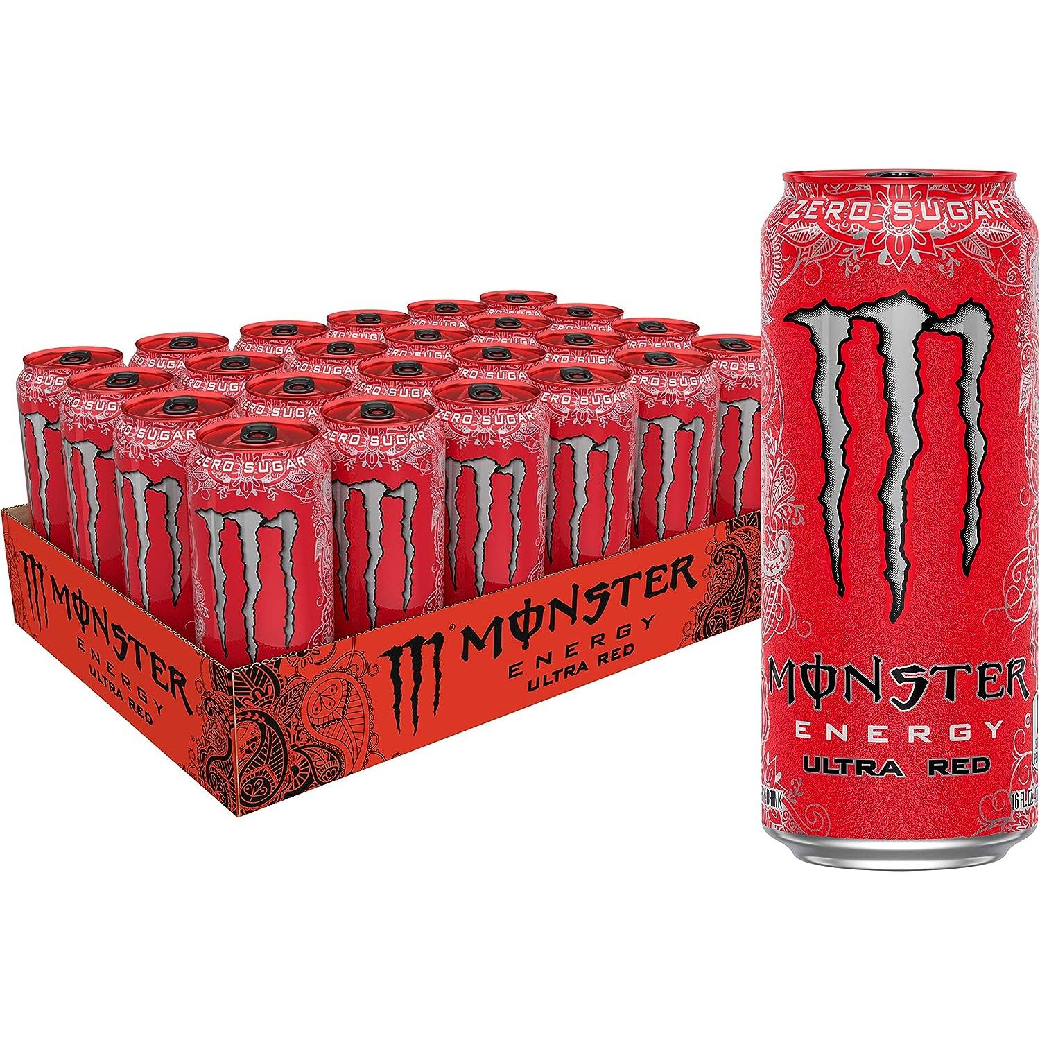 Monster - Caja 24 Monster Ultra Red 500ml