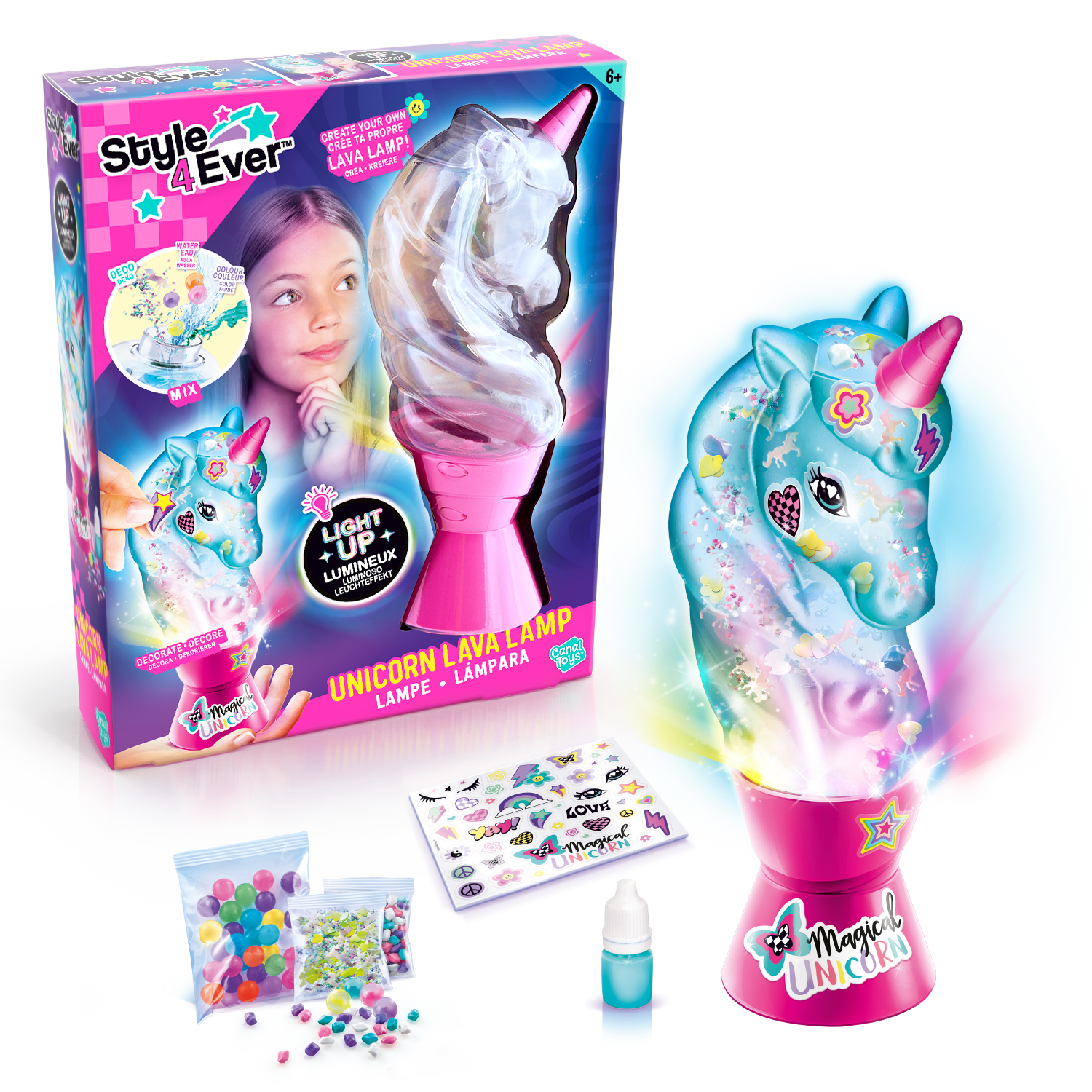 Unicornio Lava Lamp - Style 4 Ever - Canal Toys - OFG297