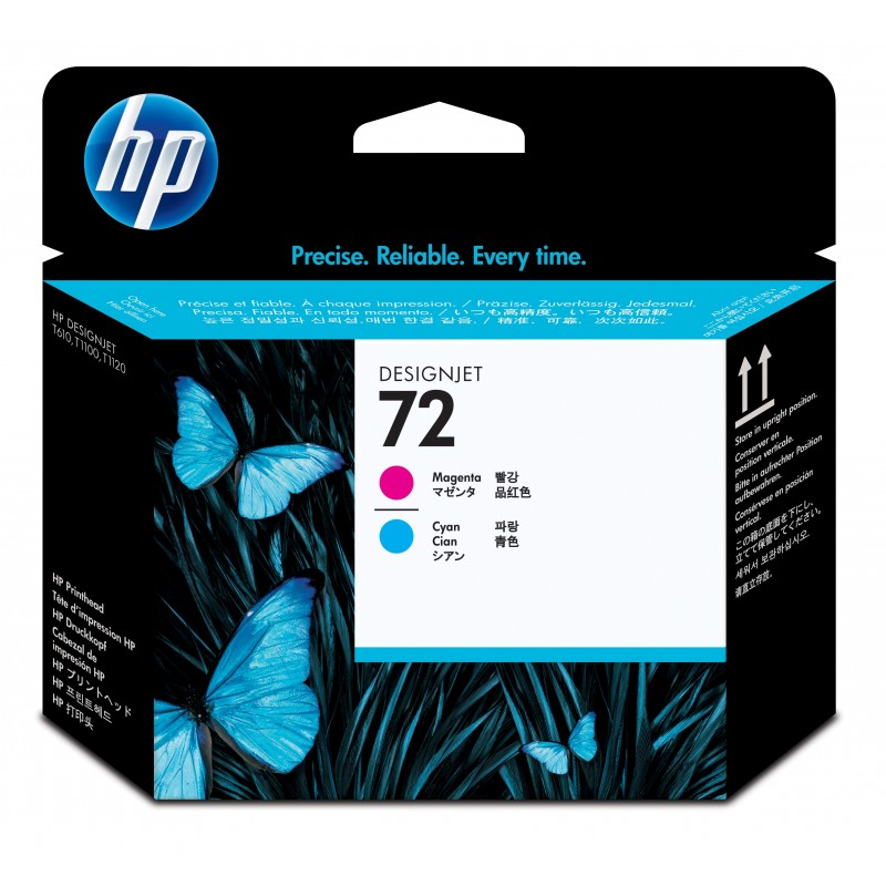 HP - Cabezal de impresión 72 magenta y cian C9383A