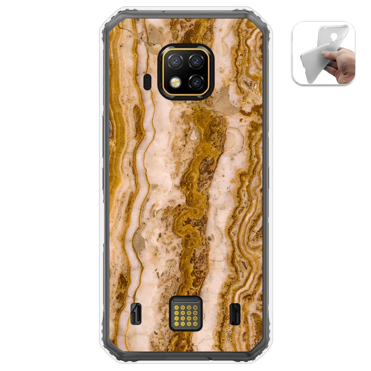 Tumundosmartphone Funda Gel Tpu para Doogee S95 Pro diseño Mármol 10 Dibujos