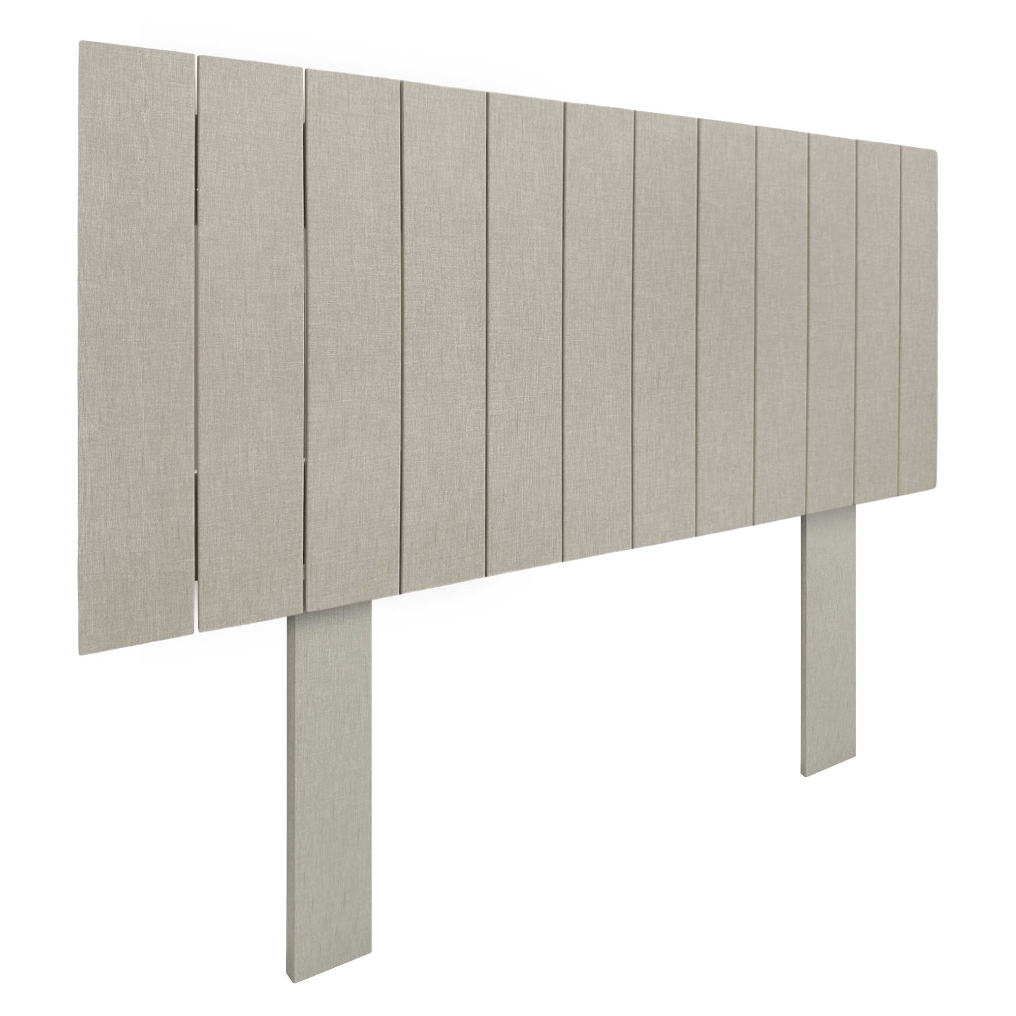 DHOME Cabecero de Madera reciclada DM Estilo Palet Vertical con Patas Cama Palets Herrajes incluidos