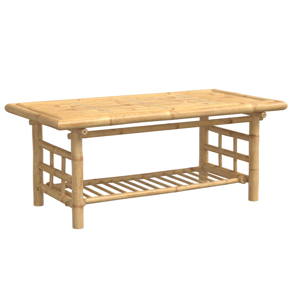 Vidaxl Mesa de Centro de Bambú 90 X 50 X 45 Cm