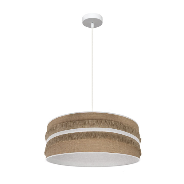 FABRILAMP Colgante Natalia 1xe27 Blanco/saco-blanco Regx50x50 Cm