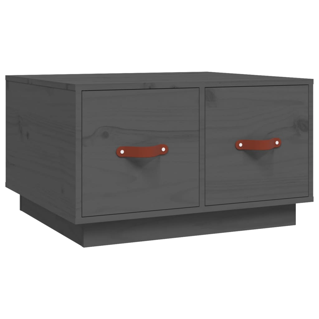 Vidaxl Mesa de Centro de Madera Maciza de Pino 60x53x35 Cm Natural