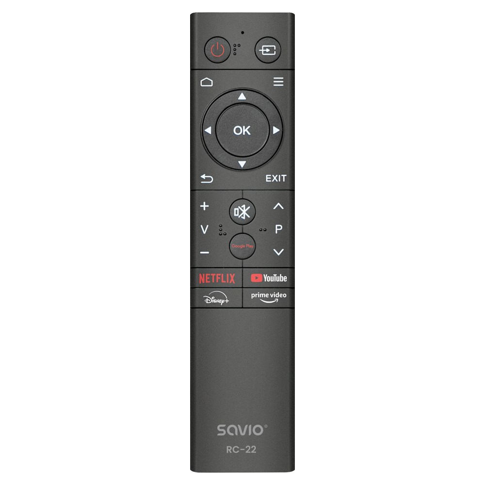 Savio RC-22 mando a distancia IR inalámbrico TV