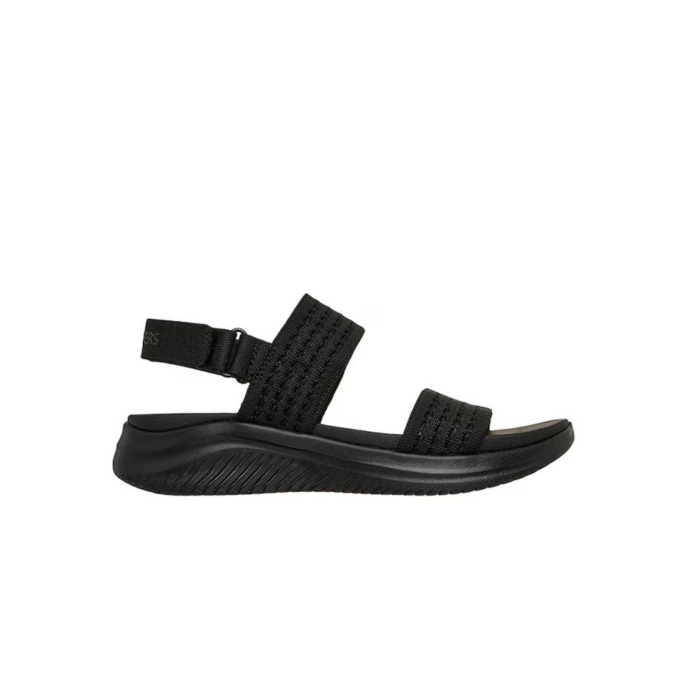 Sandalias Planas Mujer Skechers Ultra Flex 3.0 All About U Negro-Negro