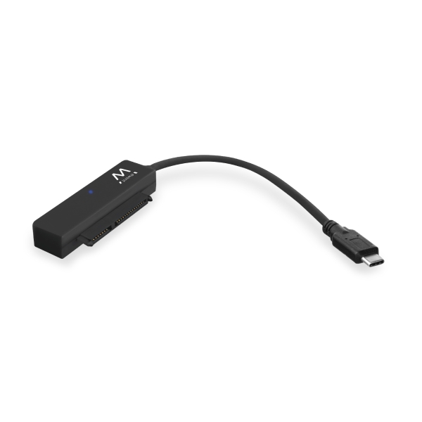 Ewent cable adaptador sata a usb-c - usb-c 3.2 gen1 - ssd/hdd de 2.5” - abs de alta resistencia - indicador led - color negro