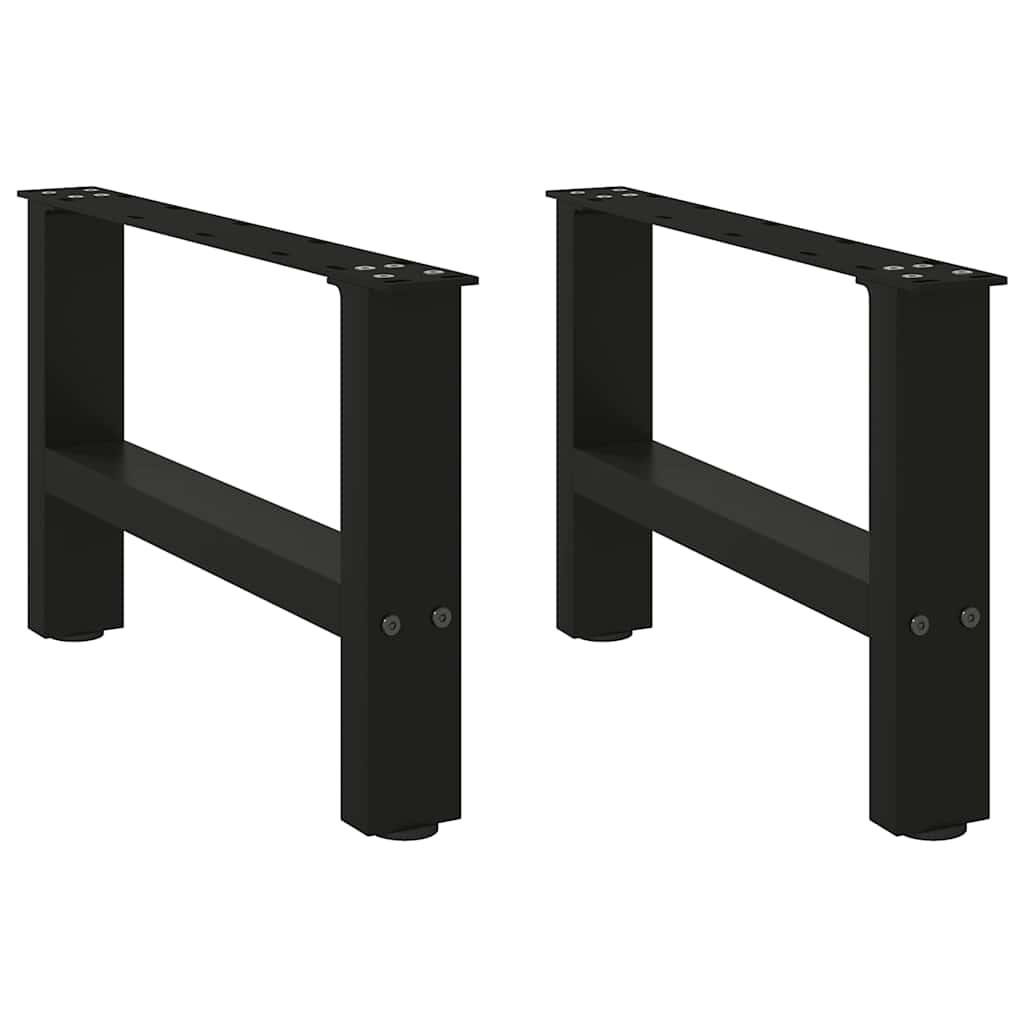 vidaXL Patas para mesa de centro (2 unidades, 50 x 30-31 cm, acero)