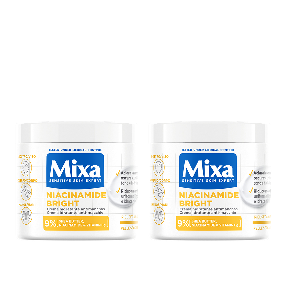 MIXA | Crema_ Loción Corporal y/o aceite corporal anti estrias con niacinamida antimanchas e iluminadora para una piel sana_ radiante y un tono uniforme.