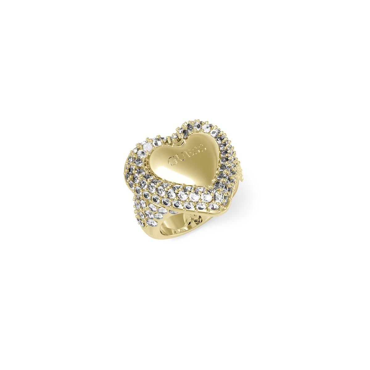 Guess Anillo Mujer Beloved De Acero Dorado Talla Europea 54 Talla España 14,00