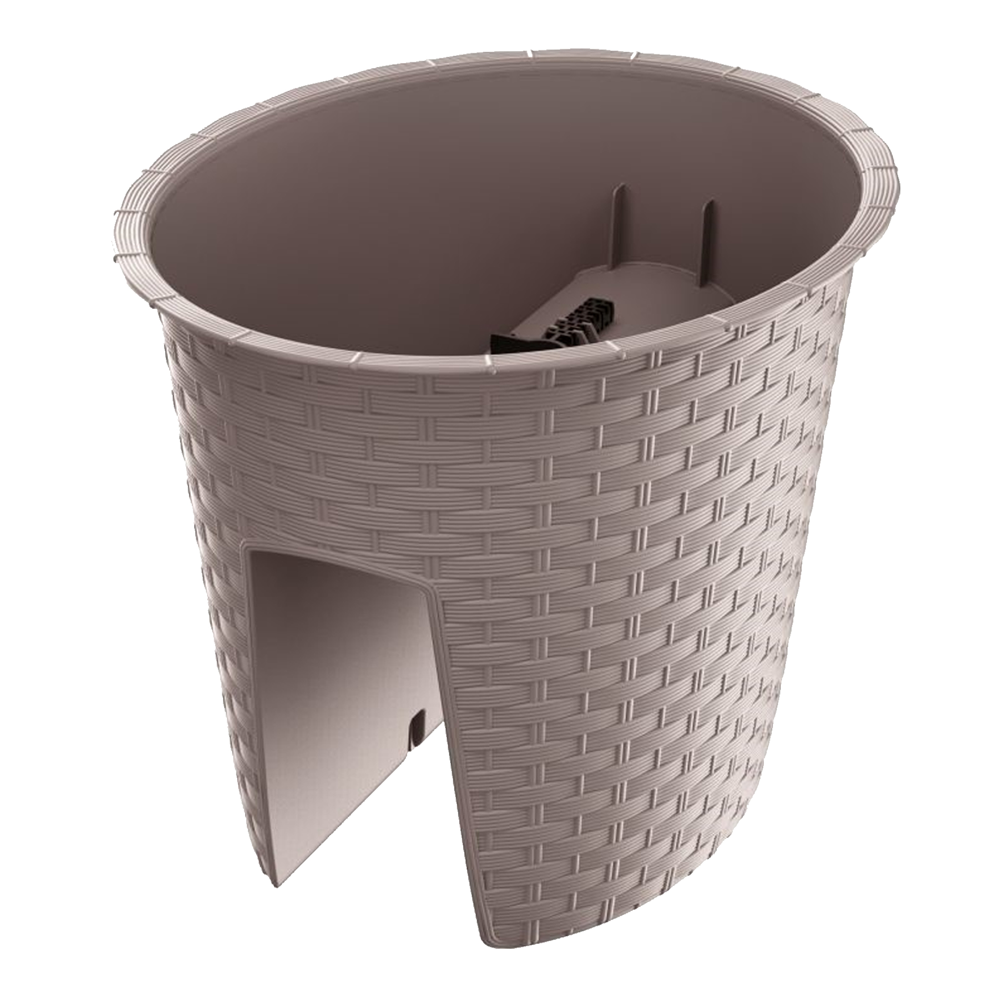 Prosperplast Maceta RATOLLA Ovalada 6L Ocre Oscuro para Jardinería