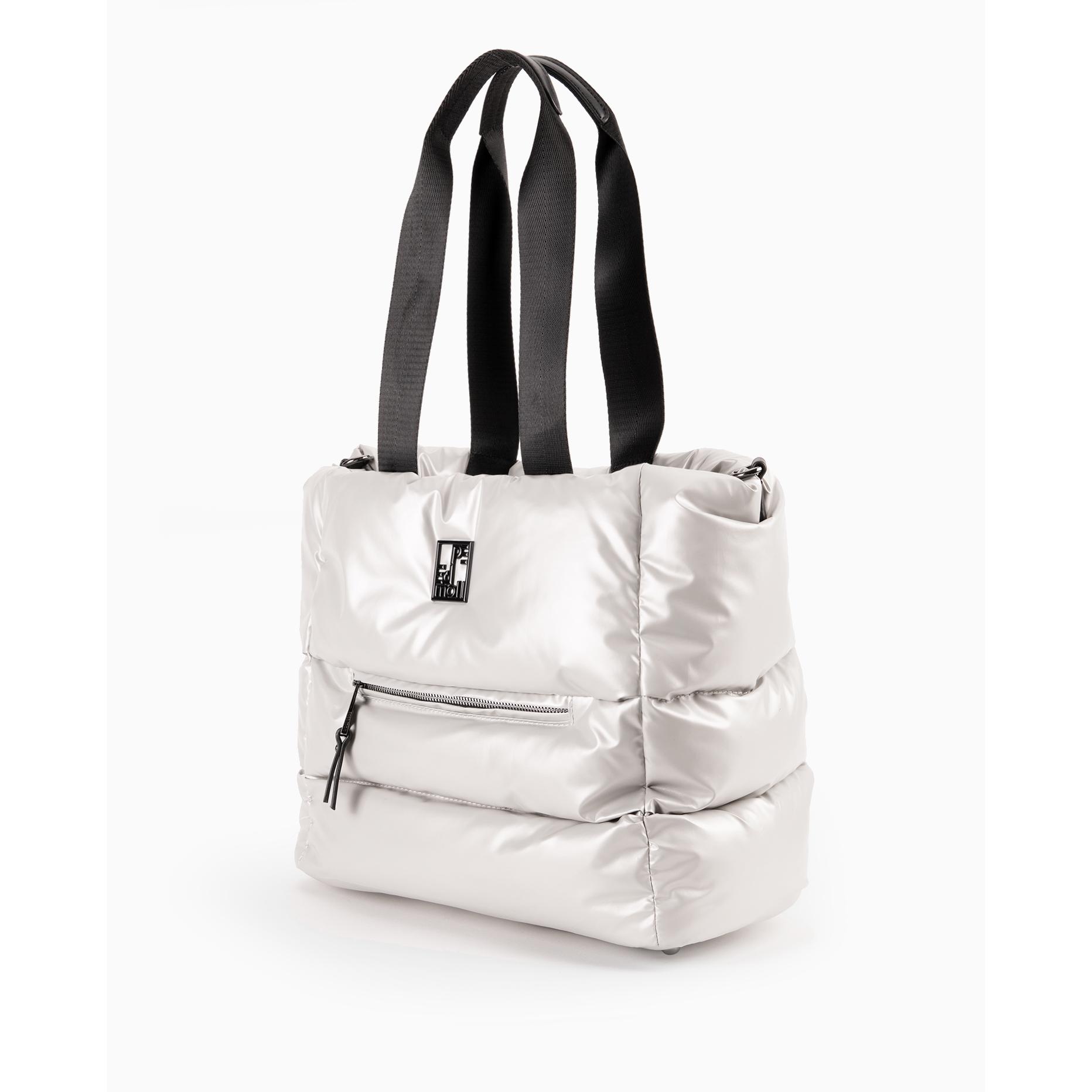 Bolso de hombri tipo bandolera Blanco capazo de Pepe Moll para mujer.  Xiroi.