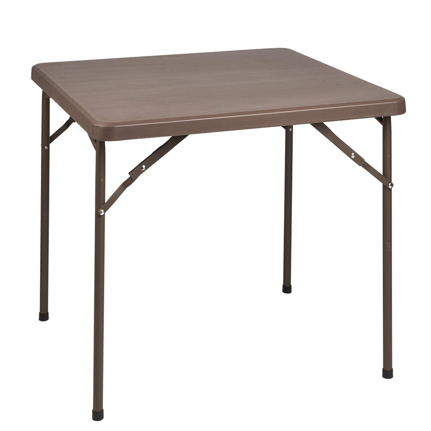 SANCO STORE - PAPILLON Mesa Plegable Cuadrada 86x86x74 cm. Color Marron.