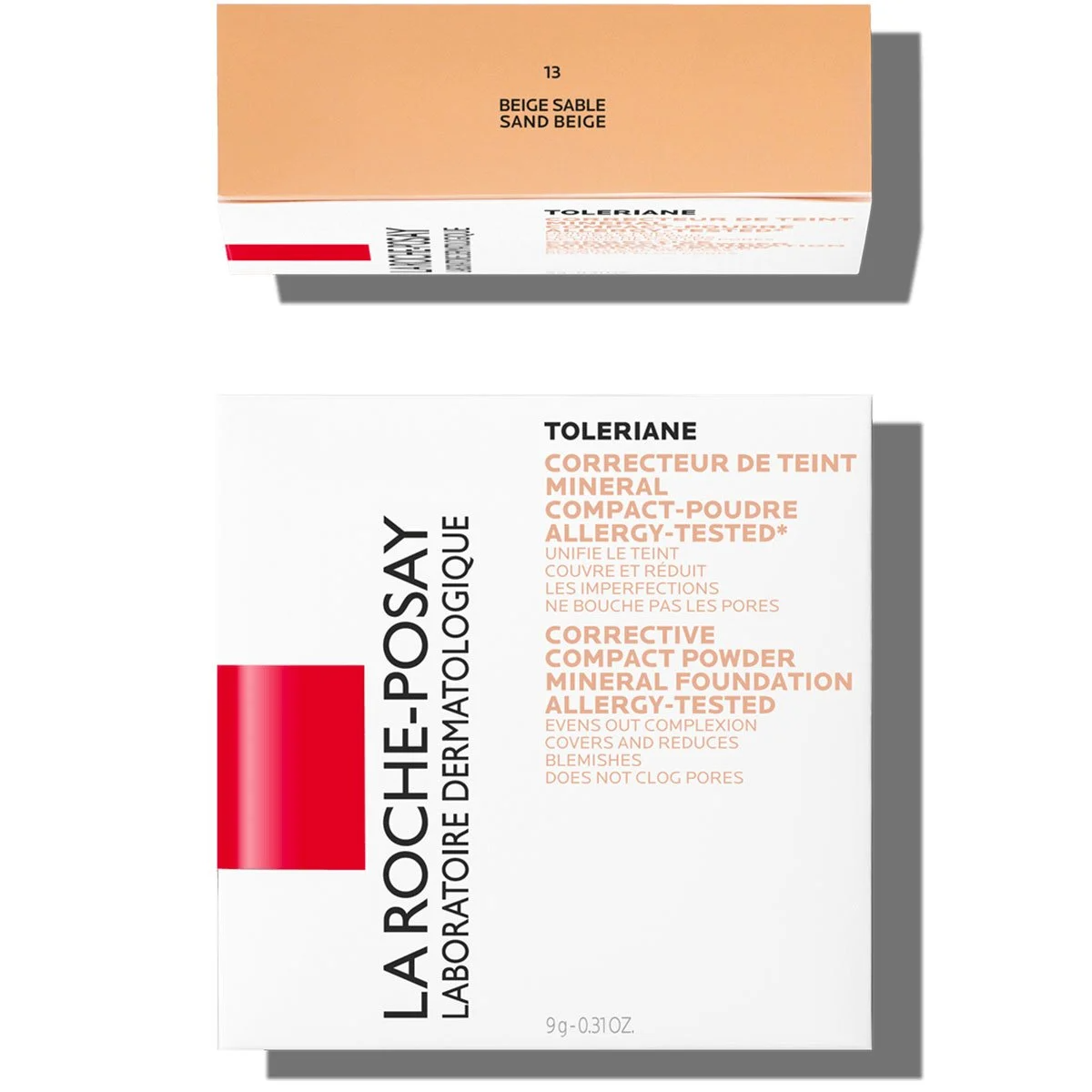 Toleriane Compacto Mineral de La Roche-Posay - Base de Maquillaje en Polvo Hipoalergénica para Piel Sensible, Acabado Natural Sin Efecto Máscara, 9 g